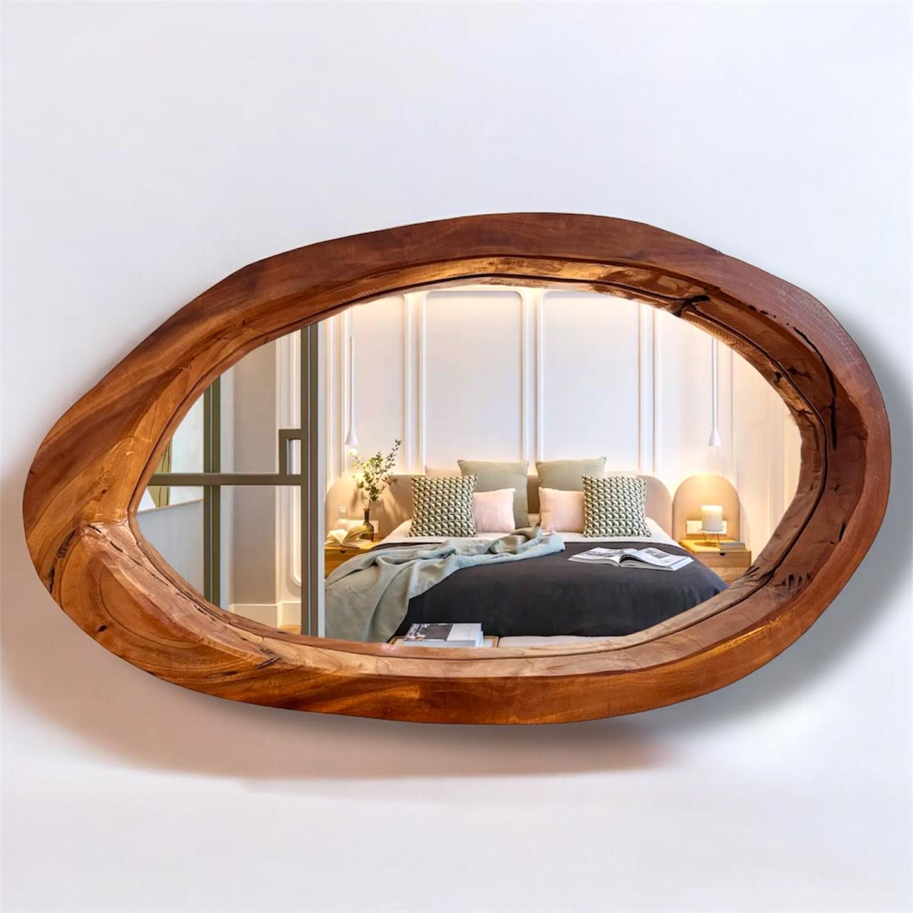 Espejo rústico de madera 3