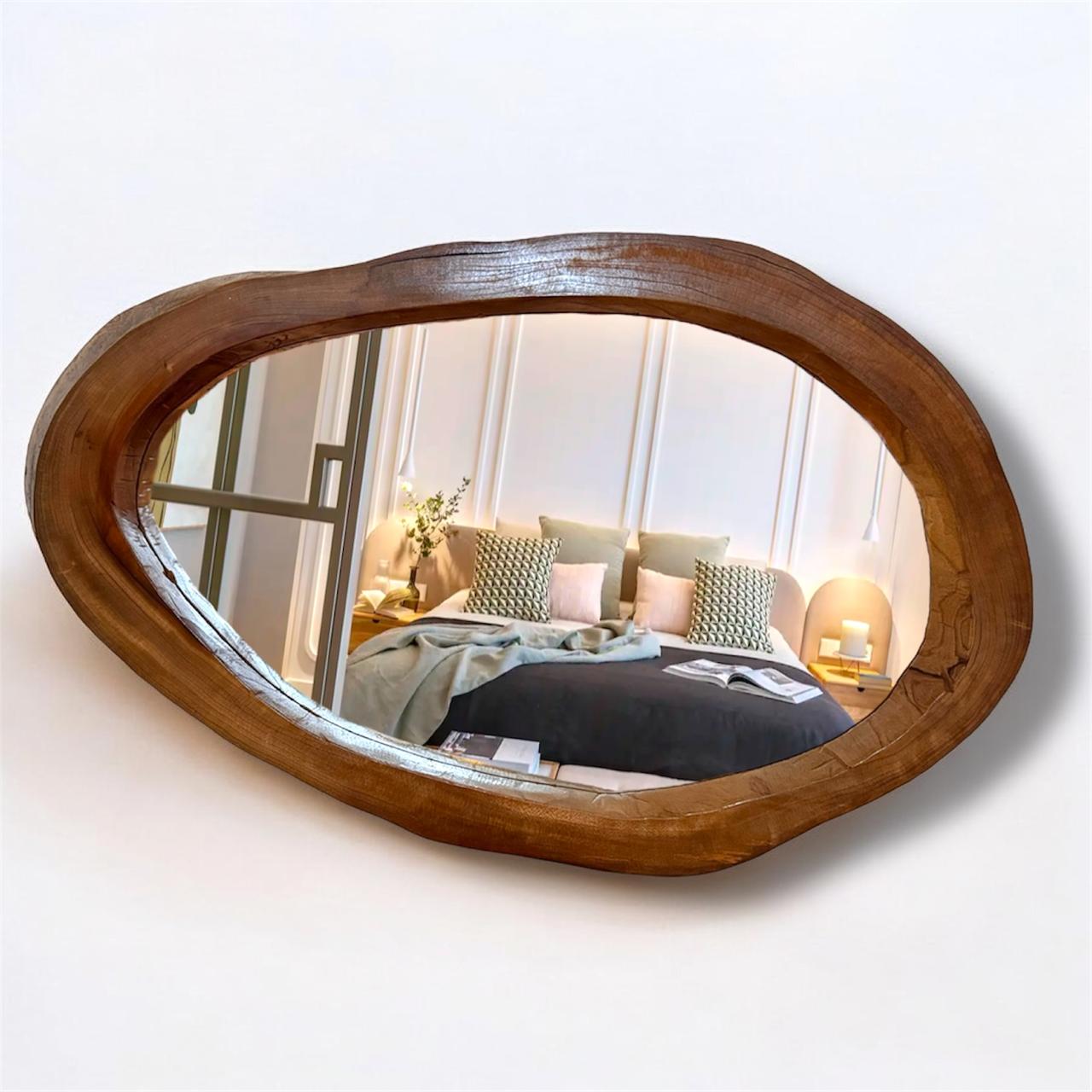 Espejo rústico de madera 3