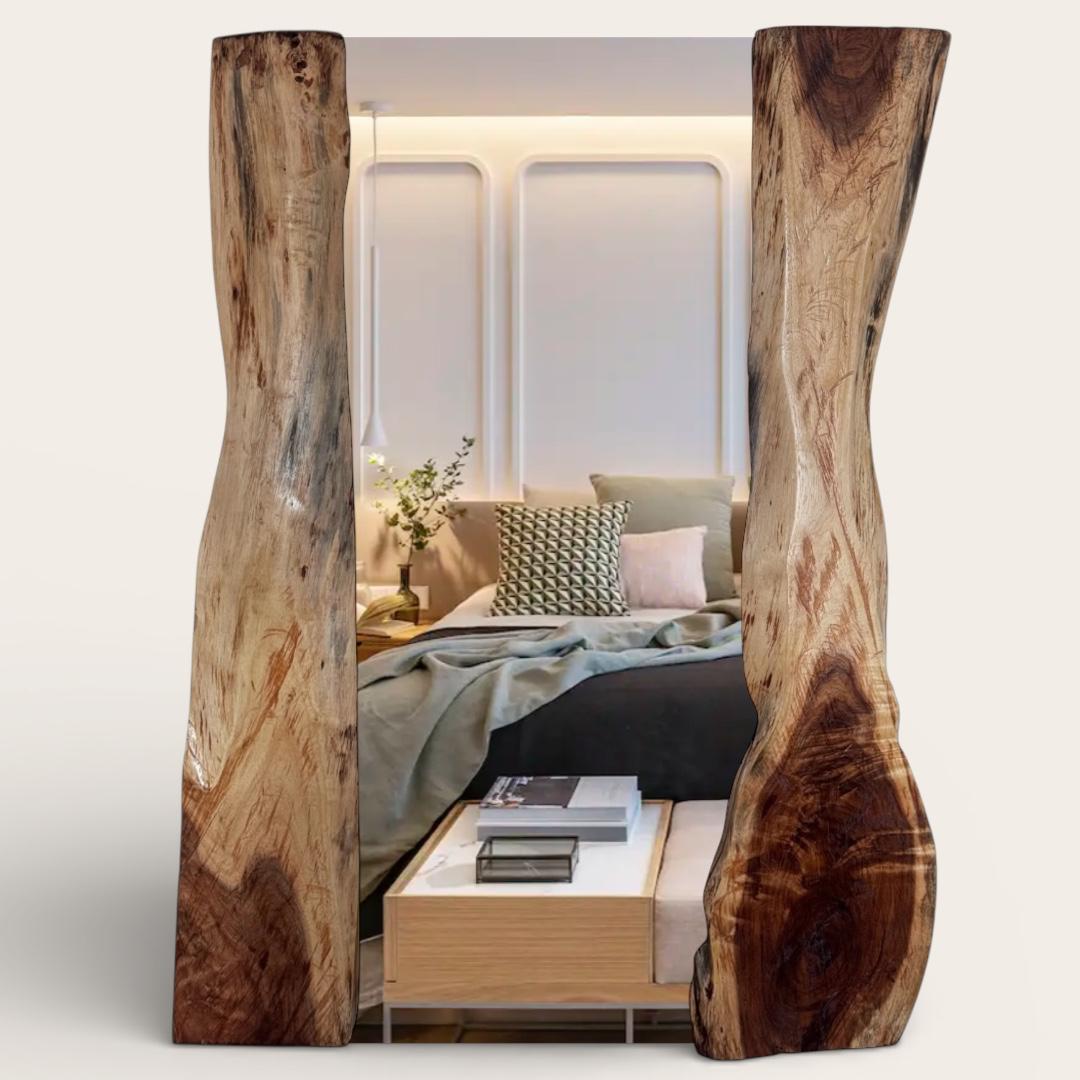 Espejo rústico de madera 3