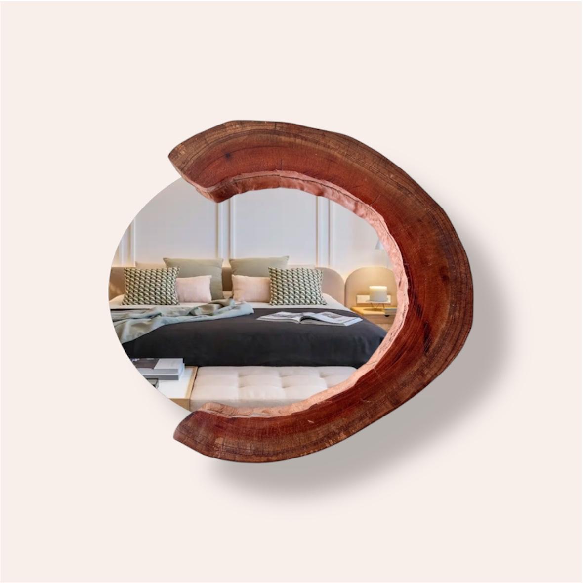 Espejo rústico de madera 3